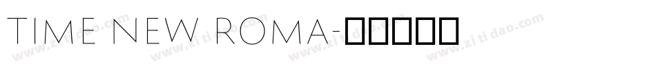 Time new Roma字体转换